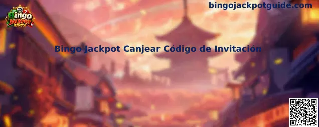 Guía visual para canjear un código de invitación de Bingo Jackpot